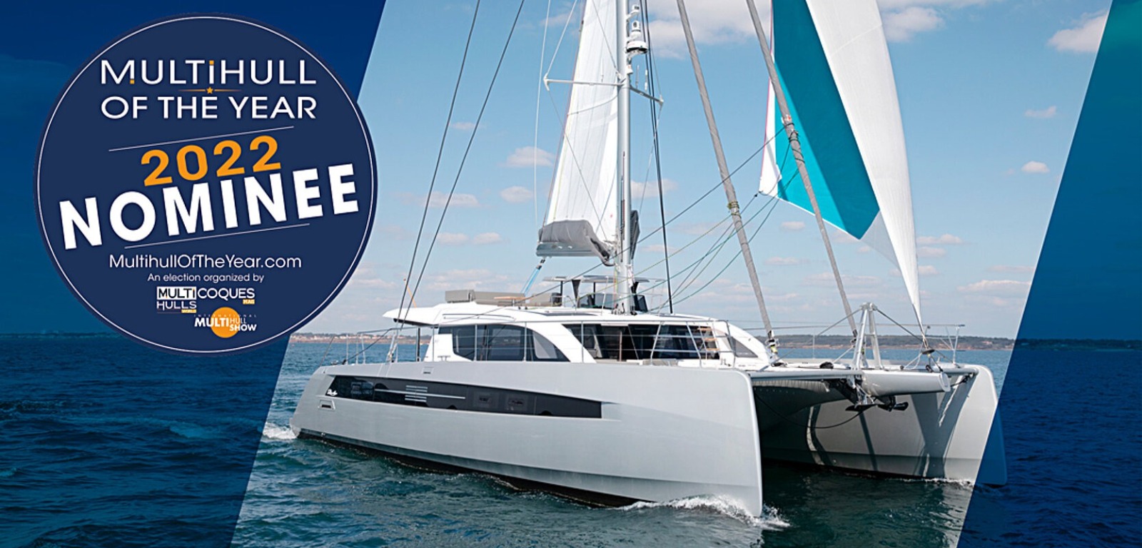 The Privilège Signature 580 has been nominated in the Multihull of the year 2022
